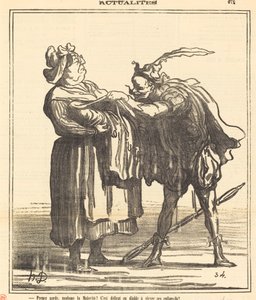 Ta vare, fru flertall! av Honoré Daumier