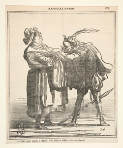 Pass på, Madame la Majorite! av Honoré Daumier