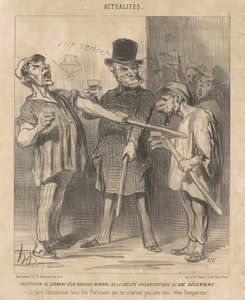 Fordel ... av et ... medlem ... av tiende desember ... av Honoré Daumier
