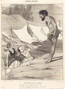Presentasjon av Ulysse til Nausica av Honoré Daumier