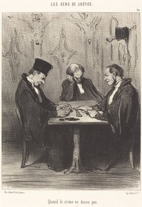 Når kriminalitet ikke gir av Honoré Daumier