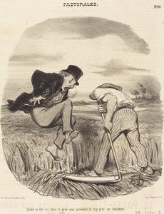 Når vi lager høyet vårt... av Honoré Daumier