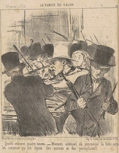 Når klokken slår fire av Honoré Daumier