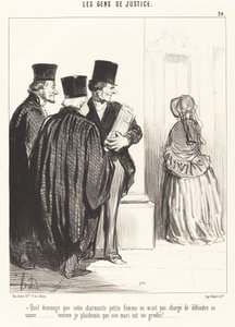 Så synd at denne vakre... kvinnen... av Honoré Daumier