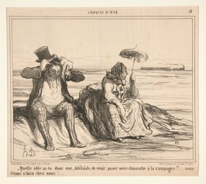Hvilken idé hadde du, Adelaide, om å komme og bestå av Honoré Daumier