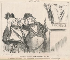 Gjenopptreden av Golden Youth i 1851 av Honoré Daumier