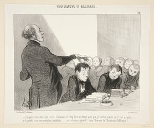 Husk alt som eleven Cabussol.. - #32 av Professorer og Moutards av Honoré Daumier