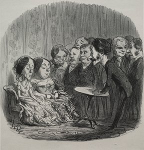 Rapping Spirits, 1851. av Honoré Daumier