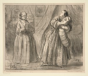 Gjentakelse d av Honoré Daumier