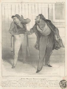 Robert Macaire reisemedarbeider av Honoré Daumier