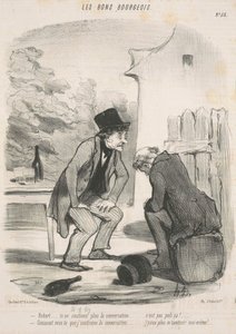 Robert... du fortsetter ikke samtalen lenger... av Honoré Daumier