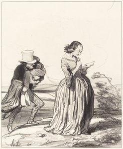 Saperlotte!... at jeg skulle ønske... at min kone var ferdig... av Honoré Daumier
