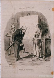 Scener fra Workshop- Fru, jeg har æren! av Honoré Daumier