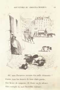 Minner om Kolera-Morbus, 1840 av Honoré Daumier