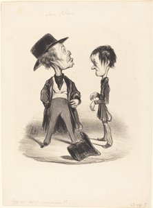 Så vær høflig...jeg... av Honoré Daumier