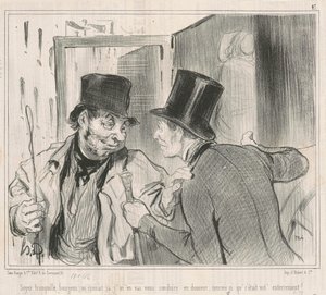 Rolig borgerlig, vi vet av Honoré Daumier