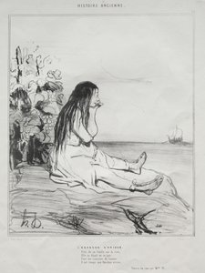 Forlatelsen av Ariadne av Honoré Daumier