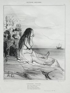 Forlatelsen av Ariadne av Honoré Daumier