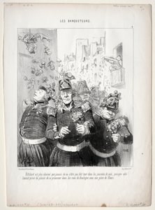 The Banqueters, plate 4: Rifolard er mer sjarmerende enn noen gang..., 1848. av Honoré Daumier