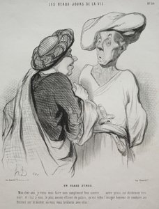 Livets vakre dager, plate 30: An Indian Custom av Honoré Daumier