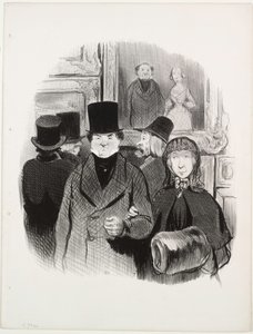 Livets vakre dager, plate 59: Når ens portrett er på Salongen av Honoré Daumier