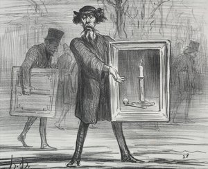 Utstillingen av 1859 plate 1: De har nektet dette, Ignoramusene!, 1859. av Honoré Daumier