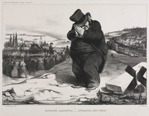 The Monthly Association plate 22: Failed Lafayette! Det tjener deg rett, min gamle venn!, 1834. av Honoré Daumier