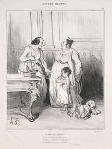 Gracchienes mor av Honoré Daumier