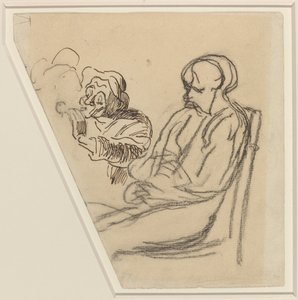 Røykeren av Honoré Daumier