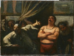 Den sterke mannen av Honoré Daumier