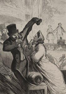 Teateret: Den siste scenen. av Honoré Daumier
