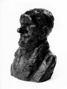 Bystene massevis av "Celebrites du Juste Milieu" "" karikatur av Auguste Ganneron (1792-1847), stedfortreder og industrimann. Den sjenerte.» Skulptur av Honore Daumier (1808-1879) 1800-tallet. Inv L 48,4 Dim i cm H 18 x L 13 Musee des Beaux Arts, Palais Lo av Honoré Daumier