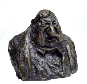 Bystene massevis av "Celebrites du Juste Milieu" "" karikatur av Jean Marie Fruchard (1786 - 1872), stedfortreder. Le Degout personifiserte 'Skulptur av Honore Daumier (1808-1879) Musee des Beaux Arts fra 1800-tallet, Palais Longcha av Honoré Daumier