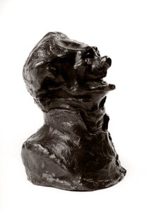 Bystene massevis av "" kjendiser fra det høyre midten"" "" karikatur av Charles Philipon (Philippon), regissør for "" karikatur"" og "" Charivari""". Journalist. Latteren edente."" Skulptur av Honore Daumier (1808-1879) 1800-tallet Dim i av Honoré Daumier