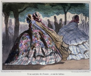 De er ikke kvinner, de er ballonger - av Daumier av Honoré Daumier