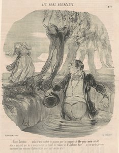 Hei Dorothée... Her er jeg blitt ført... av Honoré Daumier