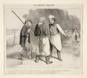 Ta! jeg som trodde at vi nettopp hadde oppdaget en øde øy av Honoré Daumier