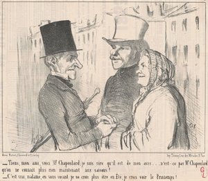 Her, min venn, her er Mr. Chapoulard... av Honoré Daumier