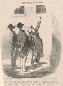 Hold ut, der går du igjen, herr Godard... av Honoré Daumier