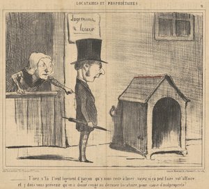 Du er den eneste gutteboligen... av Honoré Daumier