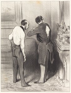 Kjolen din passer meg, jeg låner den... av Honoré Daumier