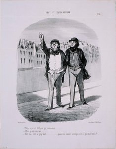 Alt vi vil ha- Du skjønner, det er formørkelsen som begynner av Honoré Daumier
