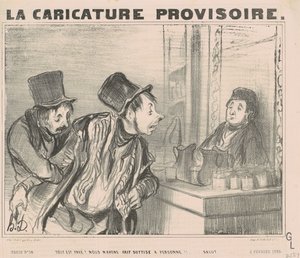 Alt er betalt? Vi gjorde bare ... hei av Honoré Daumier