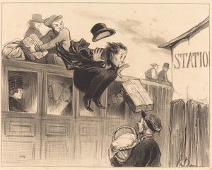 Tretti sekunder av stasjonen av Honoré Daumier