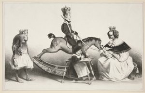 Veldig høy og veldig kraftig legitim sennep og sennep av Honoré Daumier
