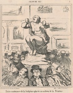 Skulpturens triste utseende... av Honoré Daumier