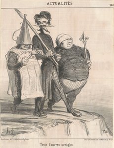 Tre stakkars blinde mennesker av Honoré Daumier