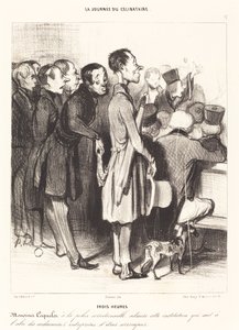 Tre timer av Honoré Daumier