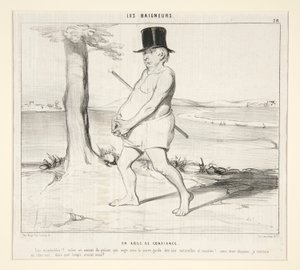 Et tillitsbrudd. Elendig!! rane en advokat fra fengselet som svømmer under beskyttelse av naturlige og sosiale lover! av Honoré Daumier