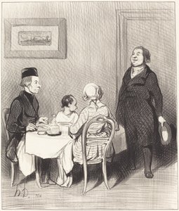 En venn er en krokodille... av Honoré Daumier